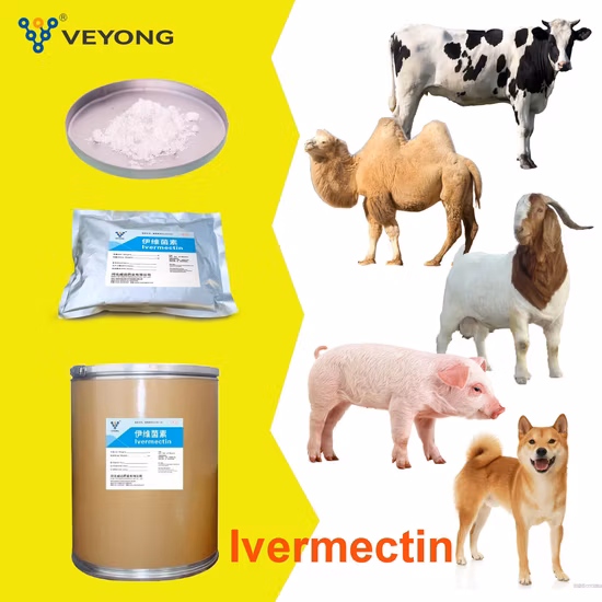 Hebei Veyong Ivermectina Ingrediente farmacéutico activo Medicina veterinaria del fabricante de China